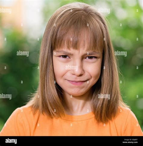 Portrait Of Little Girl Stock Photo Alamy