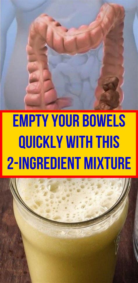 Let Start Slim Today Empty Your Bowels Quickly With This 2 Ingredient