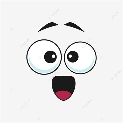 Cross Eyed Vector Png Images Surprised Opened Eyed Emoticon Isolated