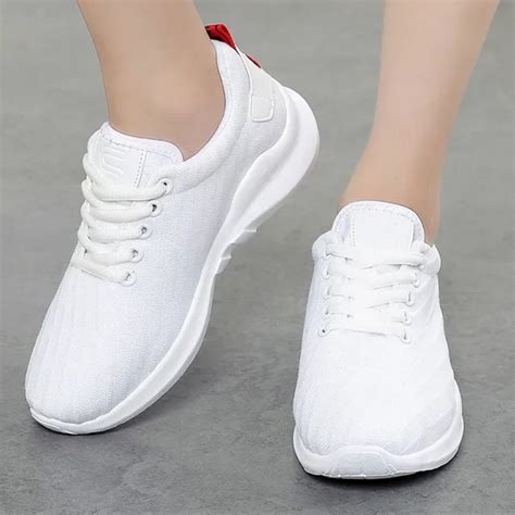 Women Sneakers White Air Mesh Ladies Casual Shoes Female Trainers