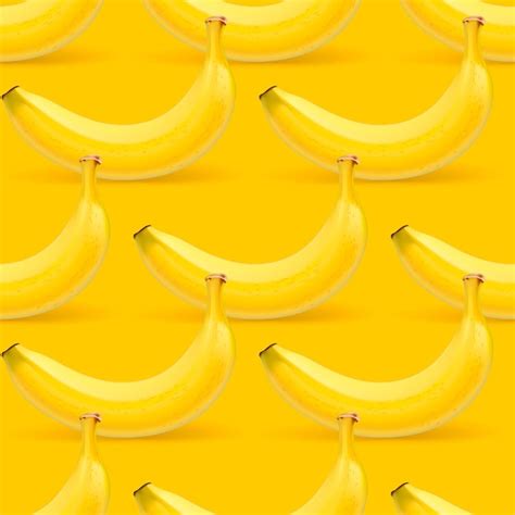 Premium Vector Bananas Seamless Pattern Vector Illustration