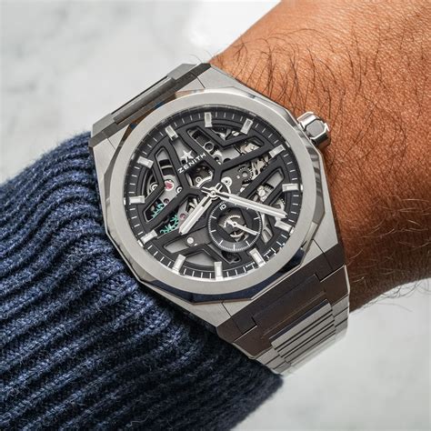 Hands On Debut Zenith Defy Skyline Skeleton Watchtime Usas No1