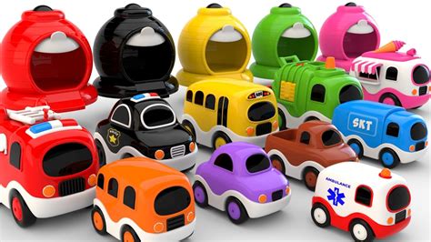 Colors For Children With Street Vehicles Colours And Numbers Videos