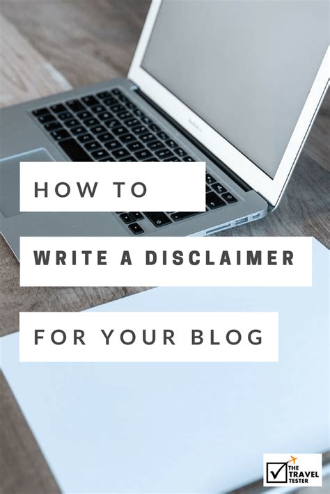 How To Write A Disclaimer For Your Blog One That Stands Out The