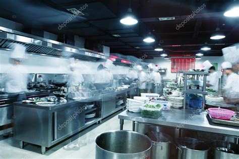 Modern Kitchen And Busy Chefs In Hotel Stock Photo By ©zhudifeng 71507677