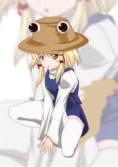 Safebooru 1girl Blonde Hair Hat Highres Moriya Suwako Short Hair Solo Tatsuya Guild Plus