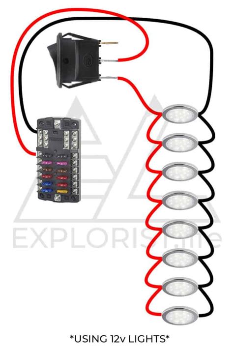 How To Wire 12 Volt Led Lights In Your Camper Van Con