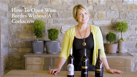 Give it a few good whacks against a (solid) wall, and watch the cork. How to Open a Wine Bottle Without a Corkscrew - YouTube