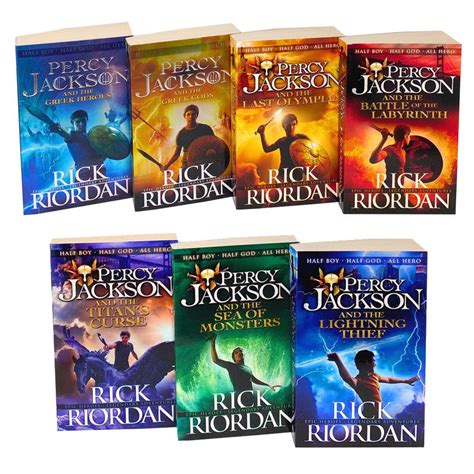Percy Jackson And The Olympians 7 Children Book Collection Set Series Il