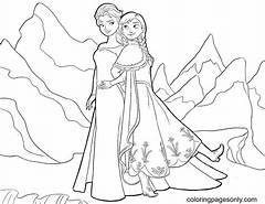 Paint The Northern Lights Stunning Elsa And Anna Coloring Pages That Shine