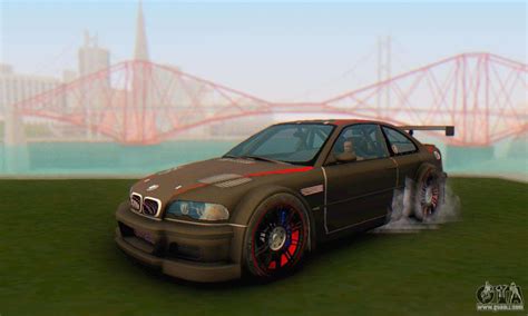 This is bmw m3 gtr from need for speed most wanted. BMW M3 GTR for GTA San Andreas