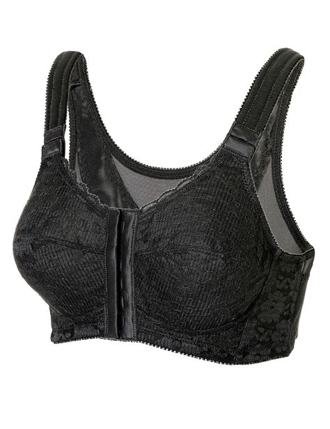 Womens Minimizer Front Closure Wireless Back Support Full Coverage Bra