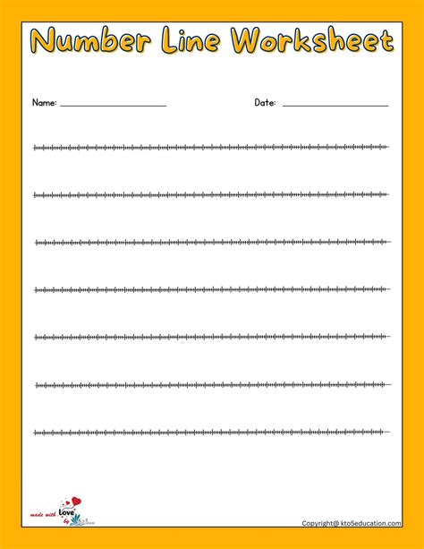 Free Blank Number Lines Worksheet 1 200 Free Download