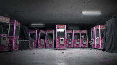 Artstation Abandoned Claw Machine Place