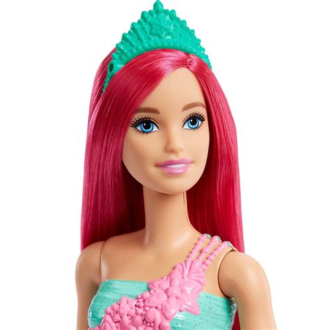 barbie dreamtopia princess doll with dark pink hair