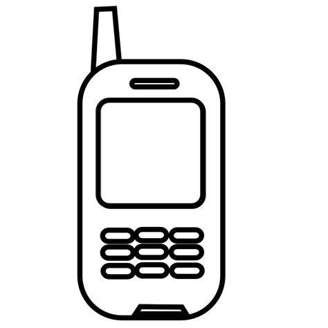 Smartphone Clipart Schwarz Weiß Uberweisung Per Handy Vektor Icon