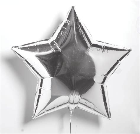 Balloon Mylar Balloons Silver Balloon Silver Stars