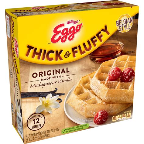 Eggo Thick And Fluffy Frozen Waffles Frozen Breakfast Original 23