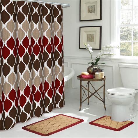 Shower curtains are one part function and one part fun. Bath Fusion Clarisse 18 in. W x 30 in. L 15-Piece Bath Rug ...