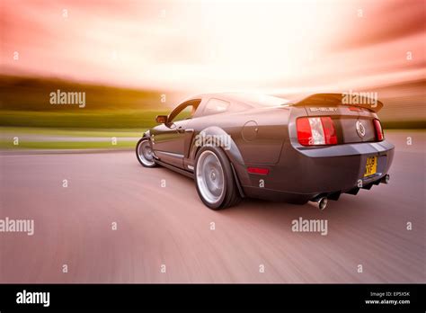 Ford Shelby Mustang Gt500 Motion Shot From The Rear Moving Image