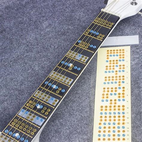Guitar Note Sticker Electric Guitar Fretboard Note Decals Fingerboard