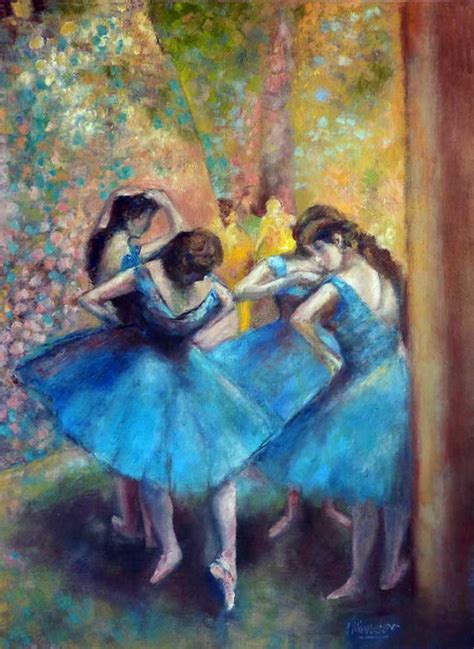 Blue Dancers By Artist Edgar Degas Edgar Degas Art Edgar Degas