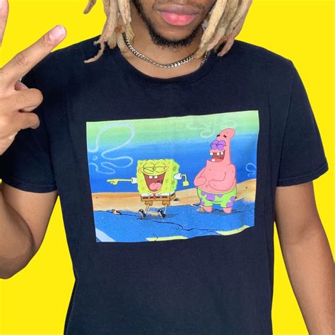 Spongebob And Patrick Shirt With Iconic Knee Slap Scene From The Movie