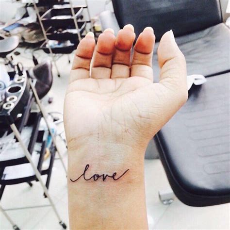 Love Wrist Tattoo Tattoos Small Tattoos Love Wrist Tattoo