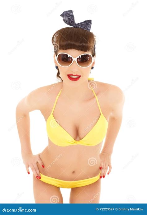 Woman In Bikini With Sunglasses Stock Image Image Of Recreation