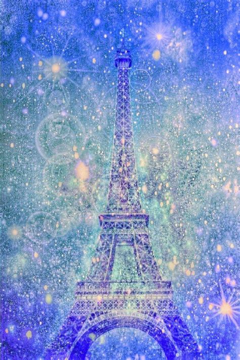 Eiffel Tower Glitter Love Magic Pretty Wallpaper Sparkle In