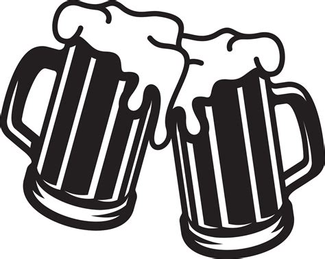 Vector Illustration Of The Beer Mugs Toasting Vector Art At Vecteezy