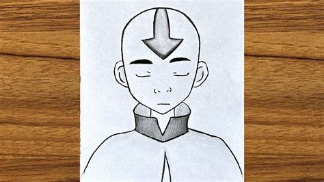 Avatar Aang Drawing Easy How To Draw Aang Step By Step Avatar The