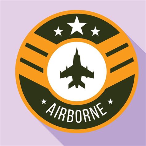 Airborne Logo Flat Style 14184949 Vector Art At Vecteezy