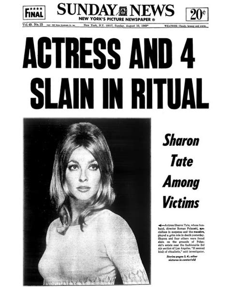 True Story Of Sharon Tates Death In The Manson Murders Who Was