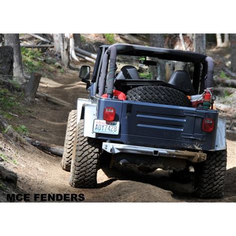 Mce Fenders Front And Rear Fender Flares For 97 06 Jeep Wrangler Tj