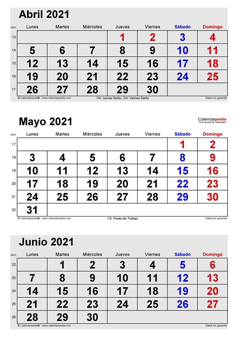 Calendario Mayo 2021 En Word Excel Y Pdf Calendarpedia