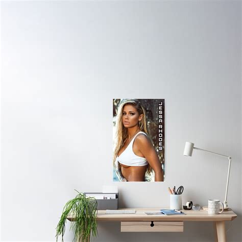 Jessa Rhodes Posing By The Falls Poster By Erotaza Redbubble