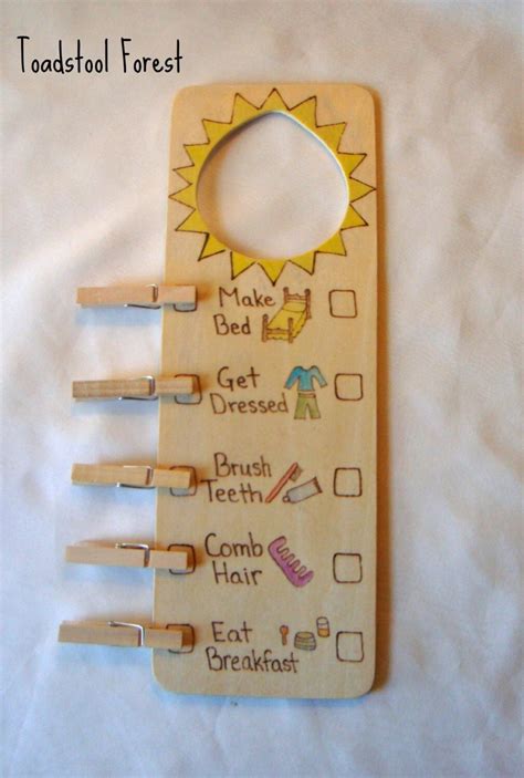 Morning Evening Chore Chart Reversible Routine Chart Am Pm