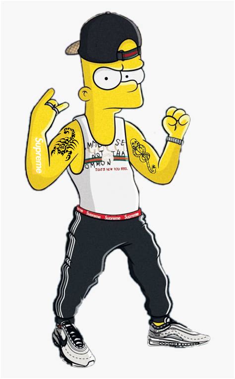 Bart Simpson Supreme Png Clipart Png Download Drawings Of Bart Simpson