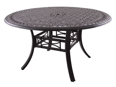 Classic Black Round Cast Aluminum Outdoor Patio Side Table Patio