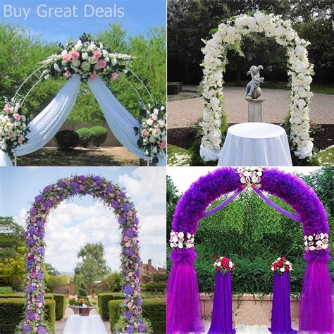 Find great deals on ebay for used wedding decorations and used wedding venue decorations. White Metal Garden Arch Archway Wedding Ceremony Flower ...