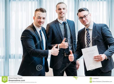Success Teamwork Deal Contract Business Thumb Up Stock Image - Image of cooperation, signing ...