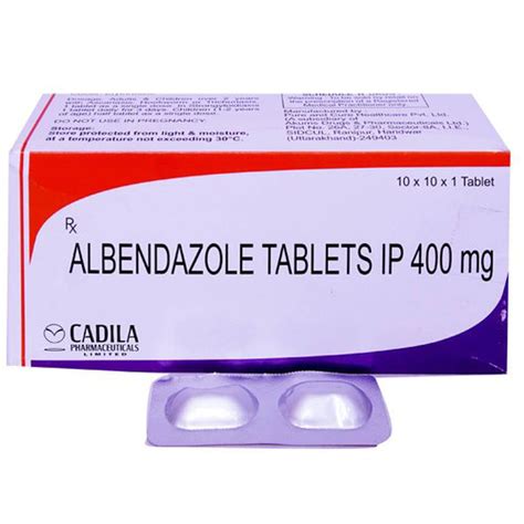 Albenza Albendazole 400 Mgtab 50 Tabspack