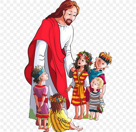 Clip Art Teaching Of Jesus About Little Children Vector