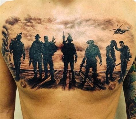 64 Tatuagens Militares Para Você Escolher A Vontade