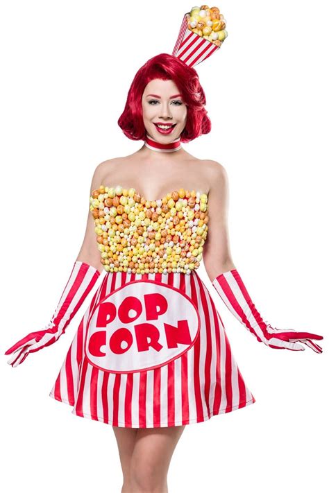 sexy costume donna pop corn girl taglia s m l xl 2xl 40 48 carnevale feste ebay