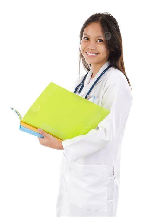 Female Medical Student Female Laboratory Course Cheerful Png