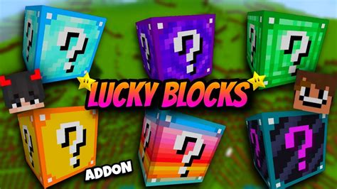 Mod De Lucky Blocks Para Minecraft Pe 119 Youtube