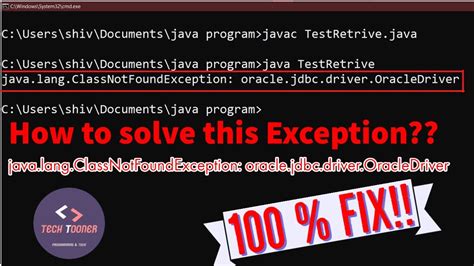 Java Lang Classnotfoundexception Oracle Jdbc Driver Oracledriveridea