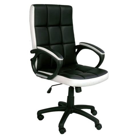 Waffle Black And White Office Chair